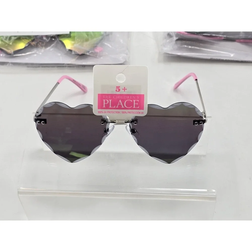 11 Lot Of The Children's Place Multi-Color Beaveled Heart UV Sunglasses-Youth 5+